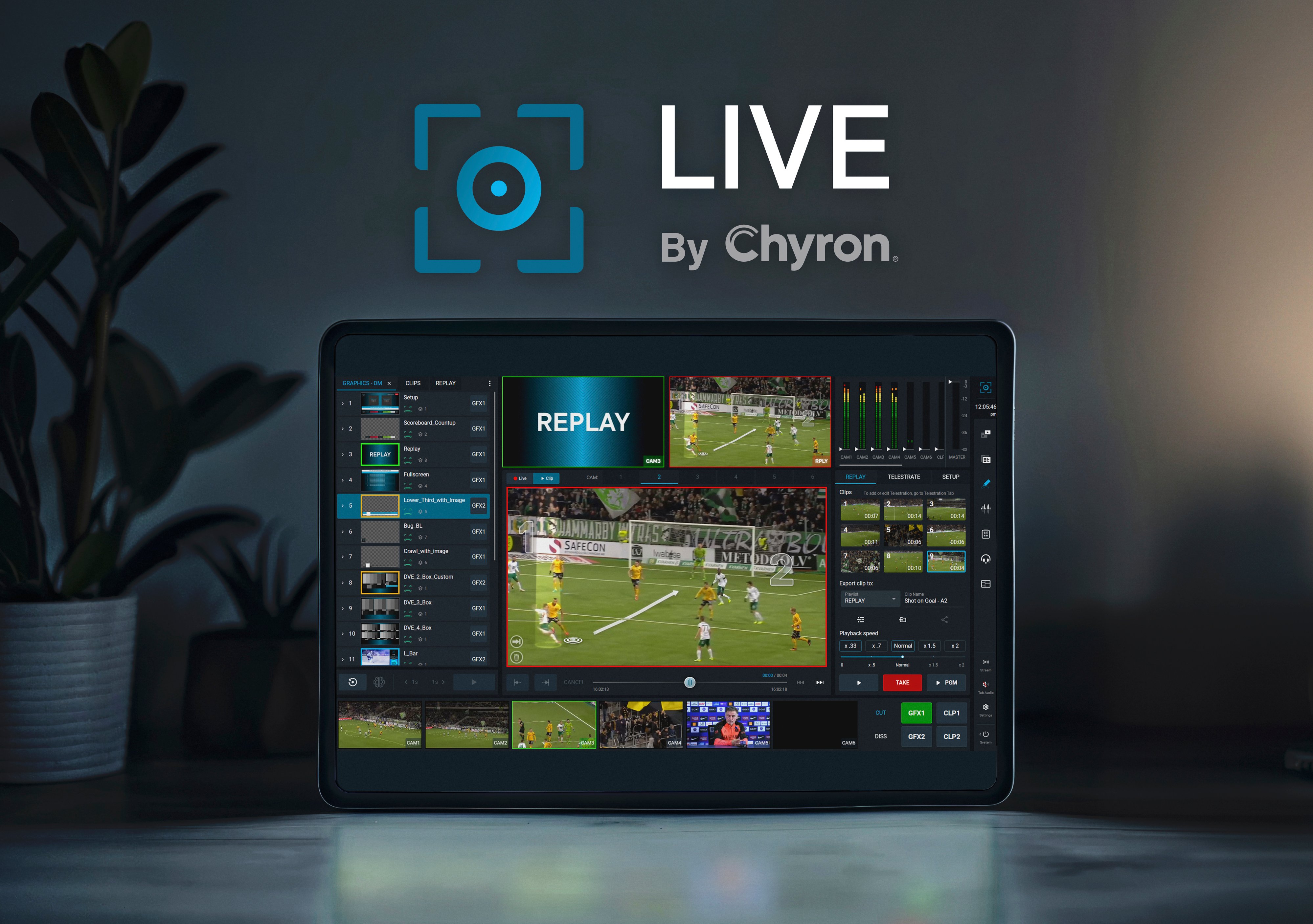 Chyron Graphics Chyron LIVE: Cloud-Native Live Production & Broadcast Graphics at $19. ...
